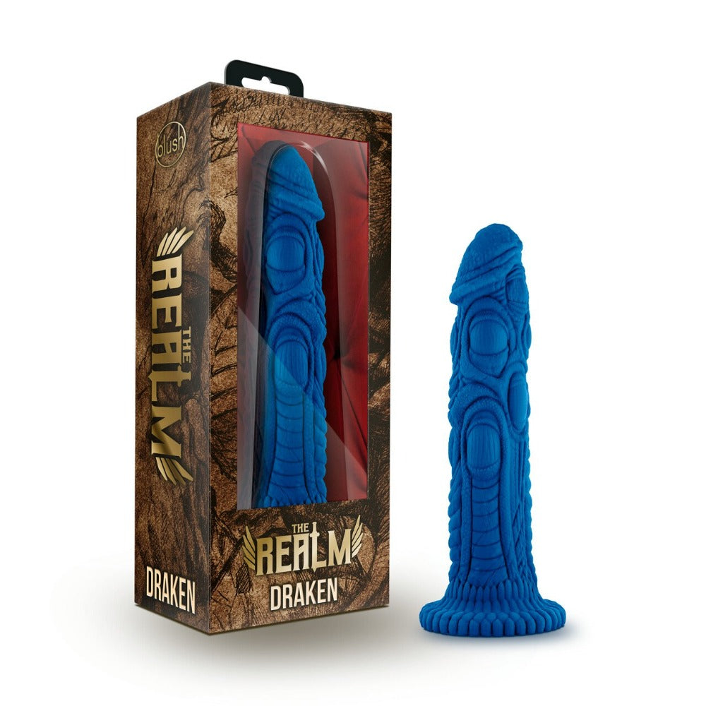 The Realm - Draken Lock-On Dildo - Blue Blush Novelties dba Vee International In