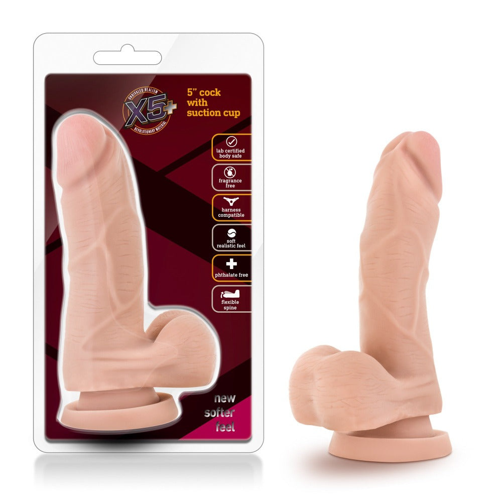 X5 - 5 In Cock w Suction - Beige Blush Novelties dba Vee International In