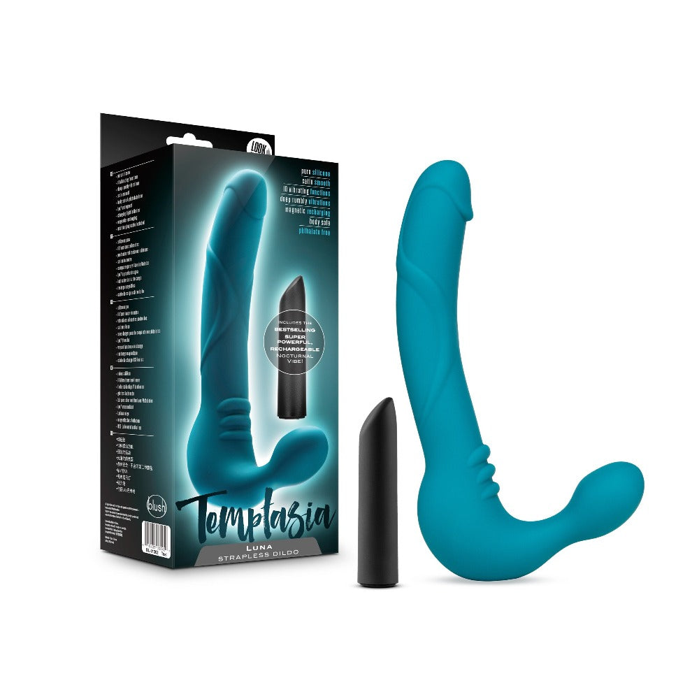 Temptasia Luna Strapless Silicone Dildo Blush Novelties dba Vee International In