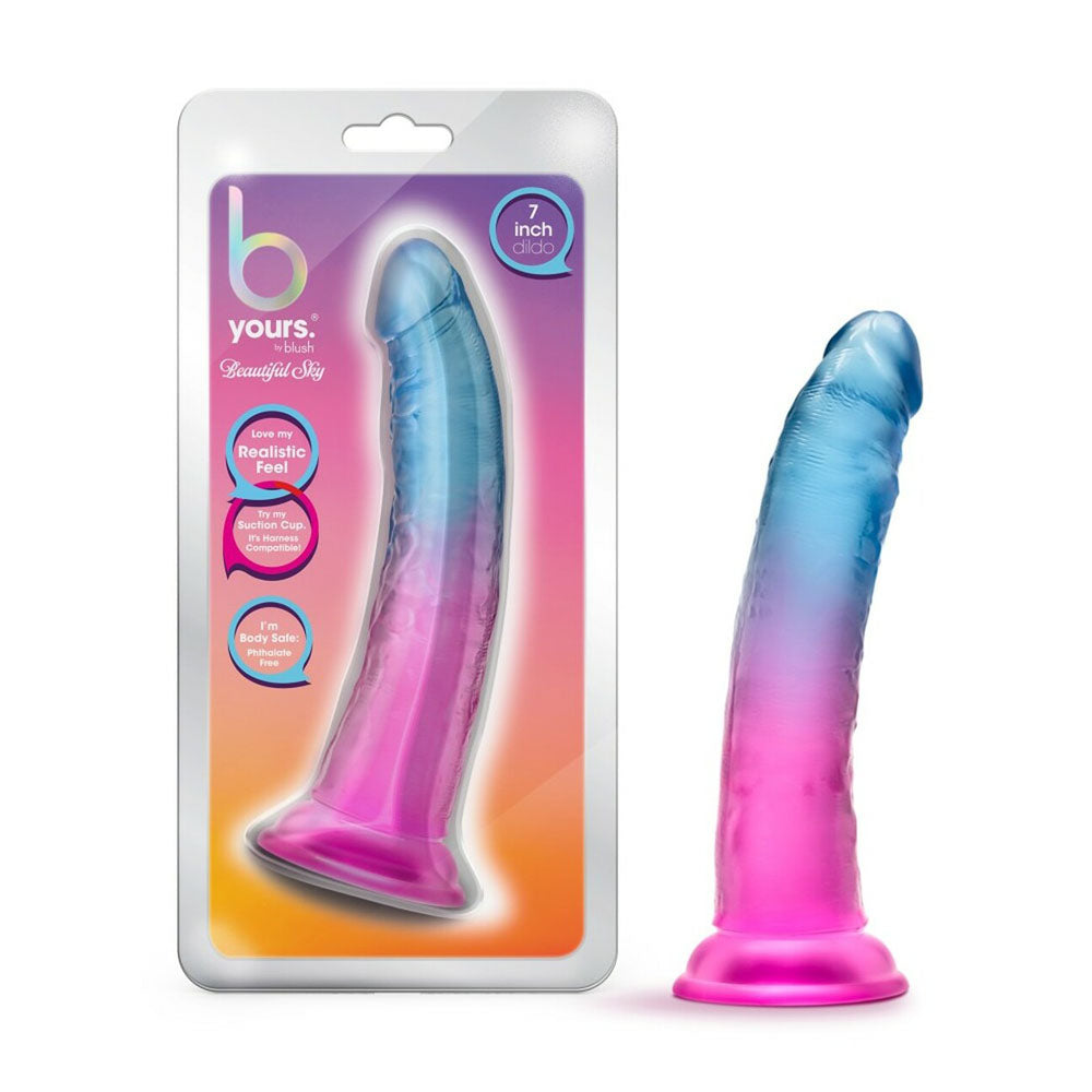 B Yours Beautiful Sky - 7" Dildo  Sunset Blush Novelties dba Vee International In