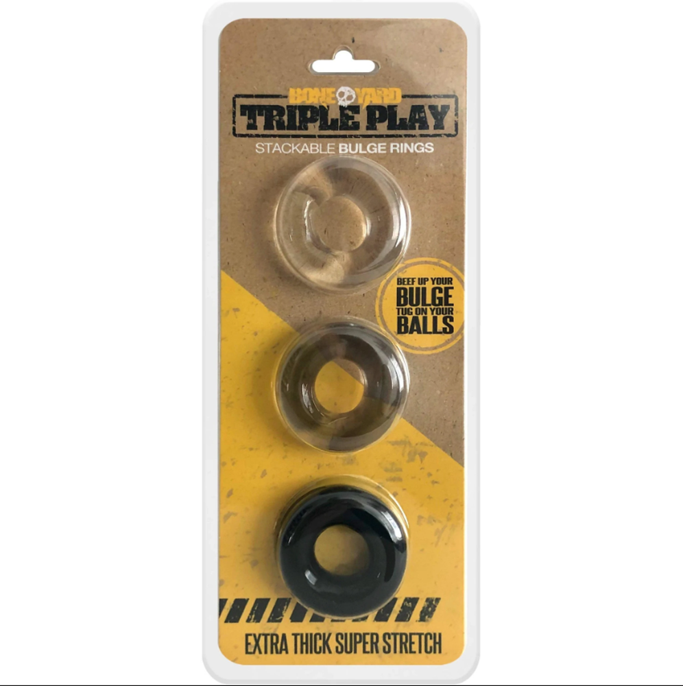 BoneYard Triple Play Cock Ring C1R Channel 1 Releasing