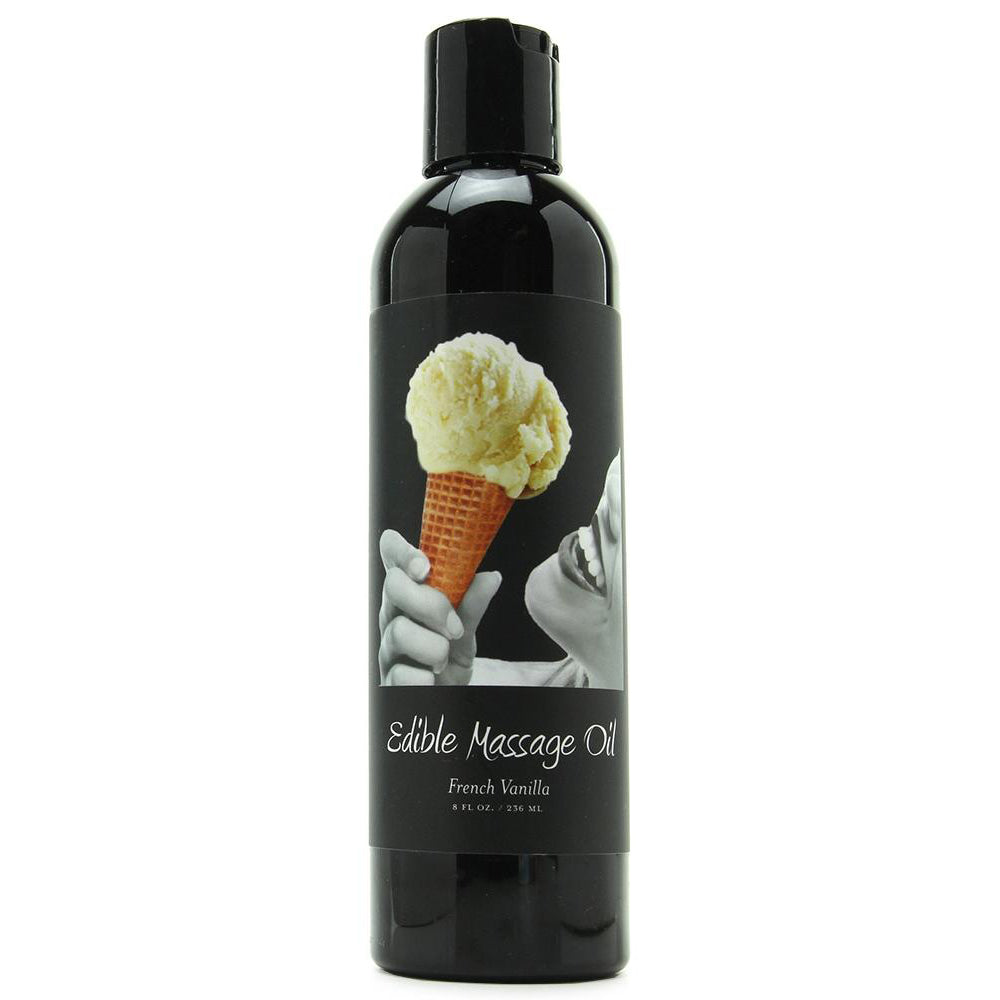 Edible Massage Oil French Vanilla 8 oz Earthly Body
