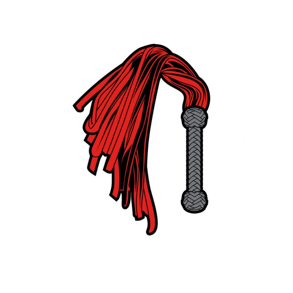 Enamel Pin: Flogger - Red/Black