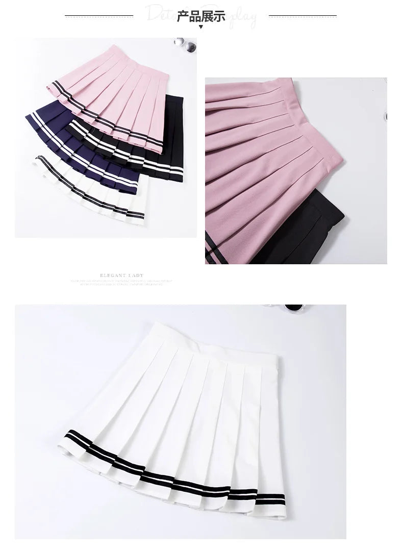 Flirty Pleated Mini Skirt β Sexy Korean Harajuku Tennis Skirt for Sport & Play