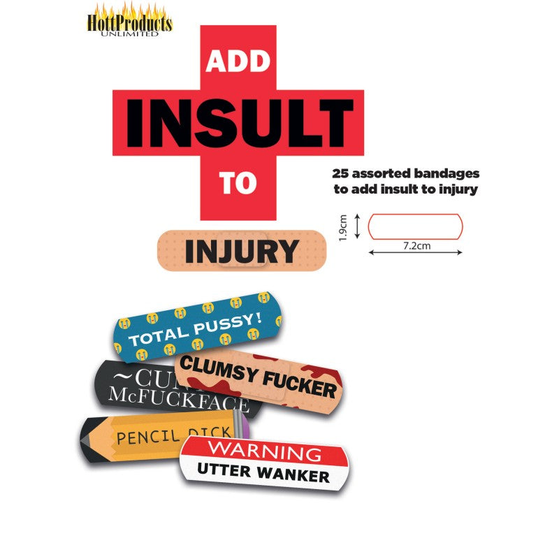 Add Insult to Injury 25 Bandaids tin Hott Products