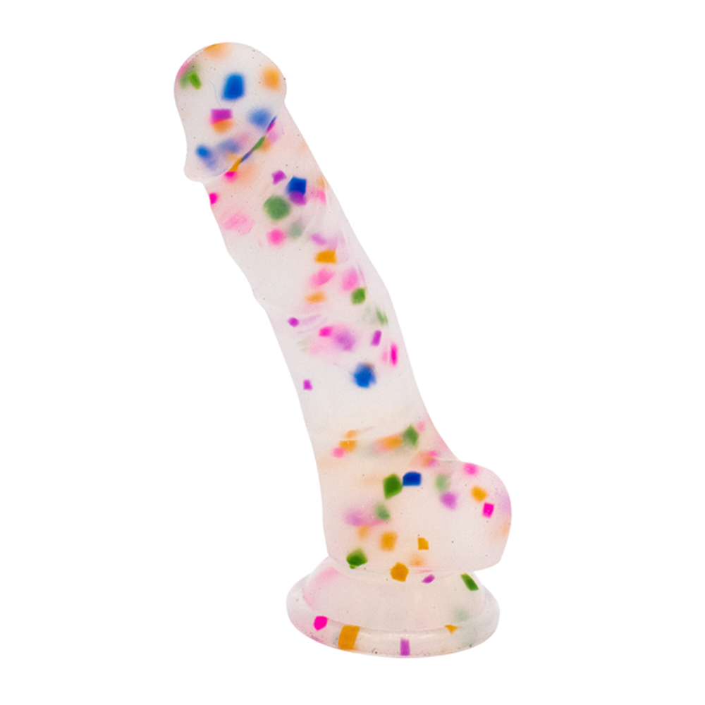 Cock-A-Palooza Confetti Silicone Dildo Like A Kitten / Natalie's Toy Box