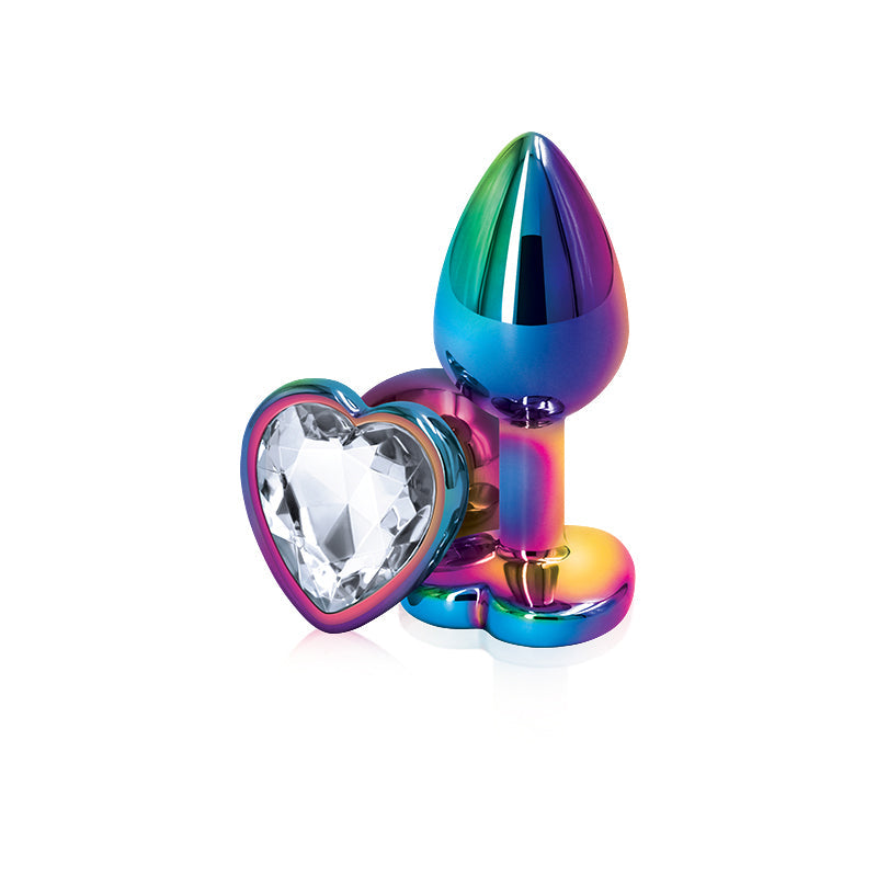 Rear Assets Multicolor Heart Small-Clear NS Novelties