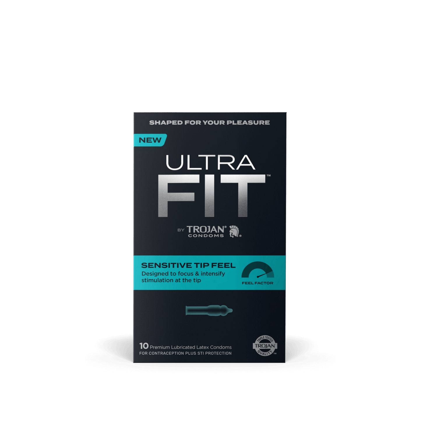 Trojan UltraFit Sensitive Tip - 10pk Shibari & Voodo dba Thank Me Now Inc