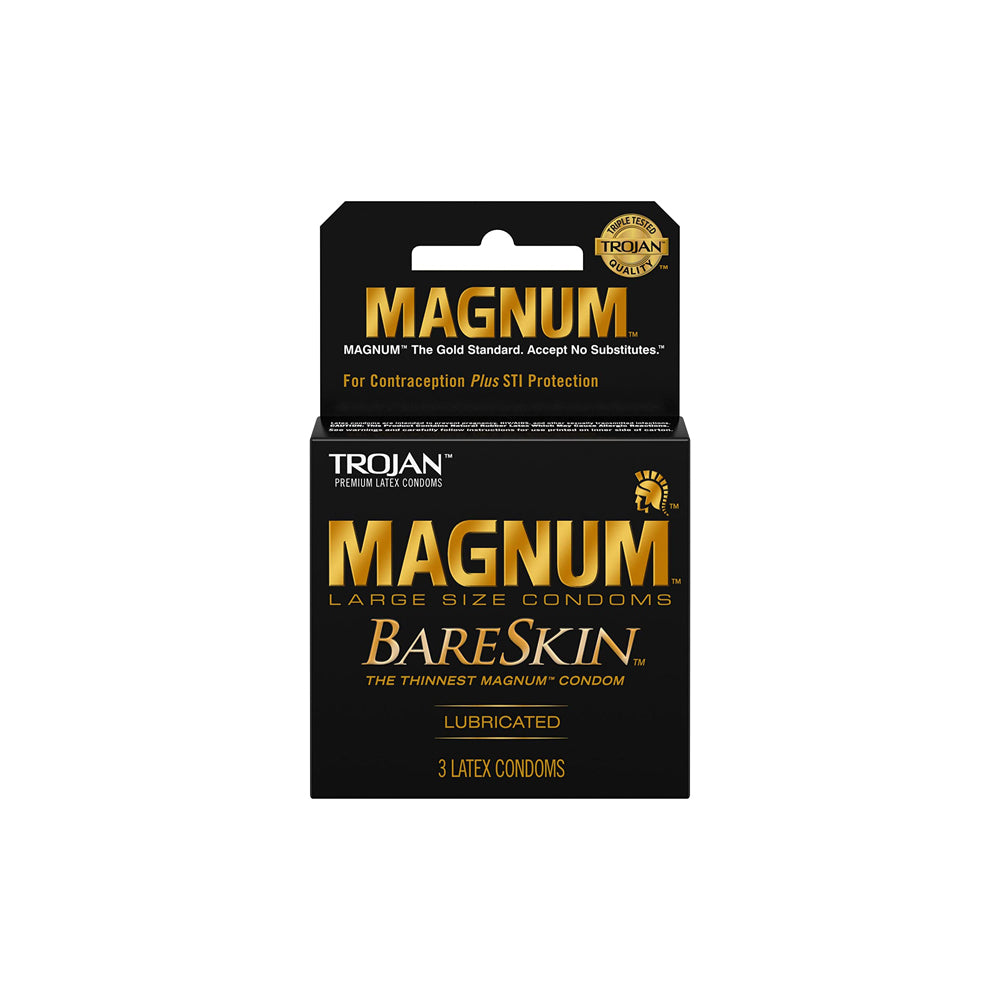 Trojan Magnum Bareskin Condoms - 3 pk Shibari & Voodo dba Thank Me Now Inc