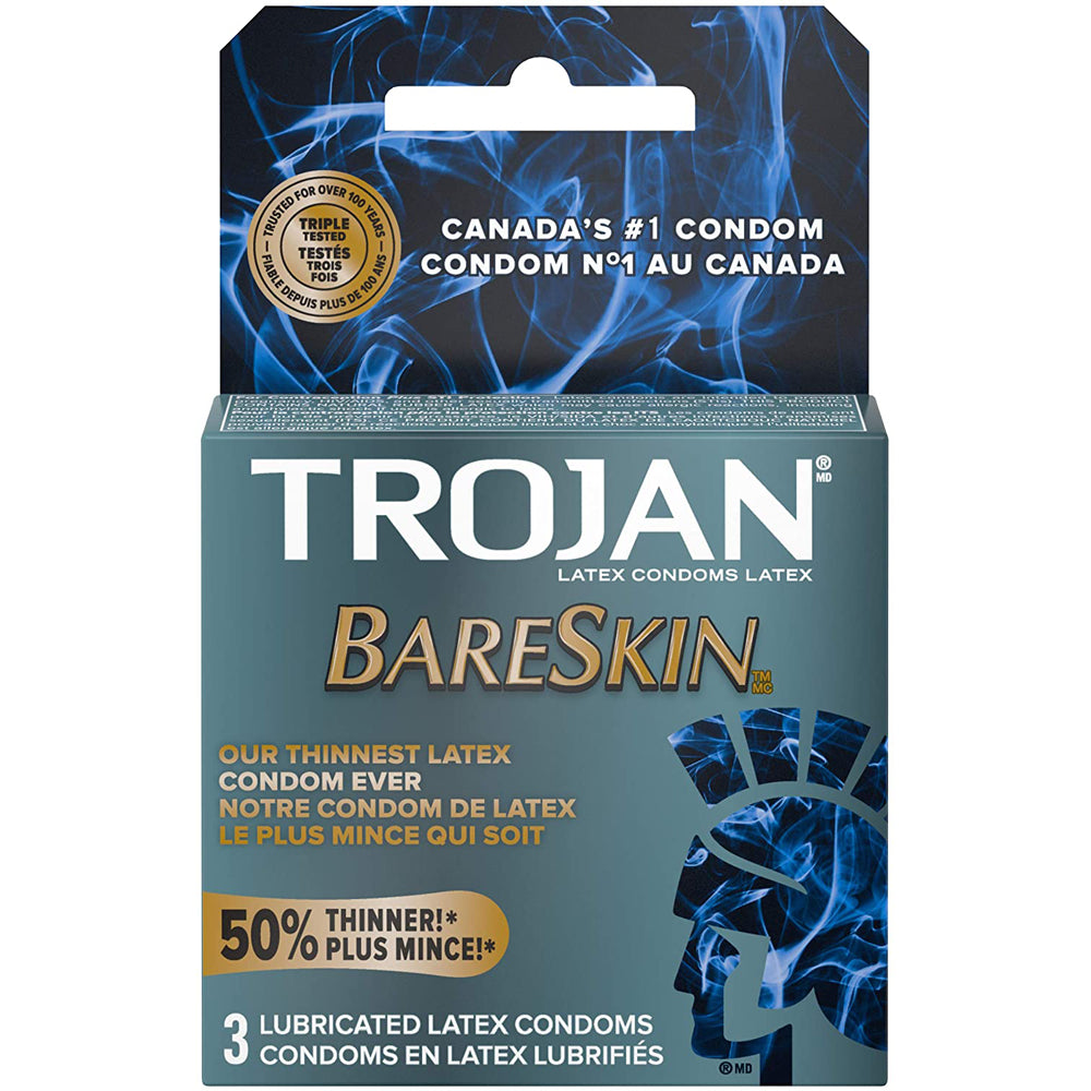 Trojan Sensitivity BareSkin Condoms 3 pk Shibari & Voodo dba Thank Me Now Inc