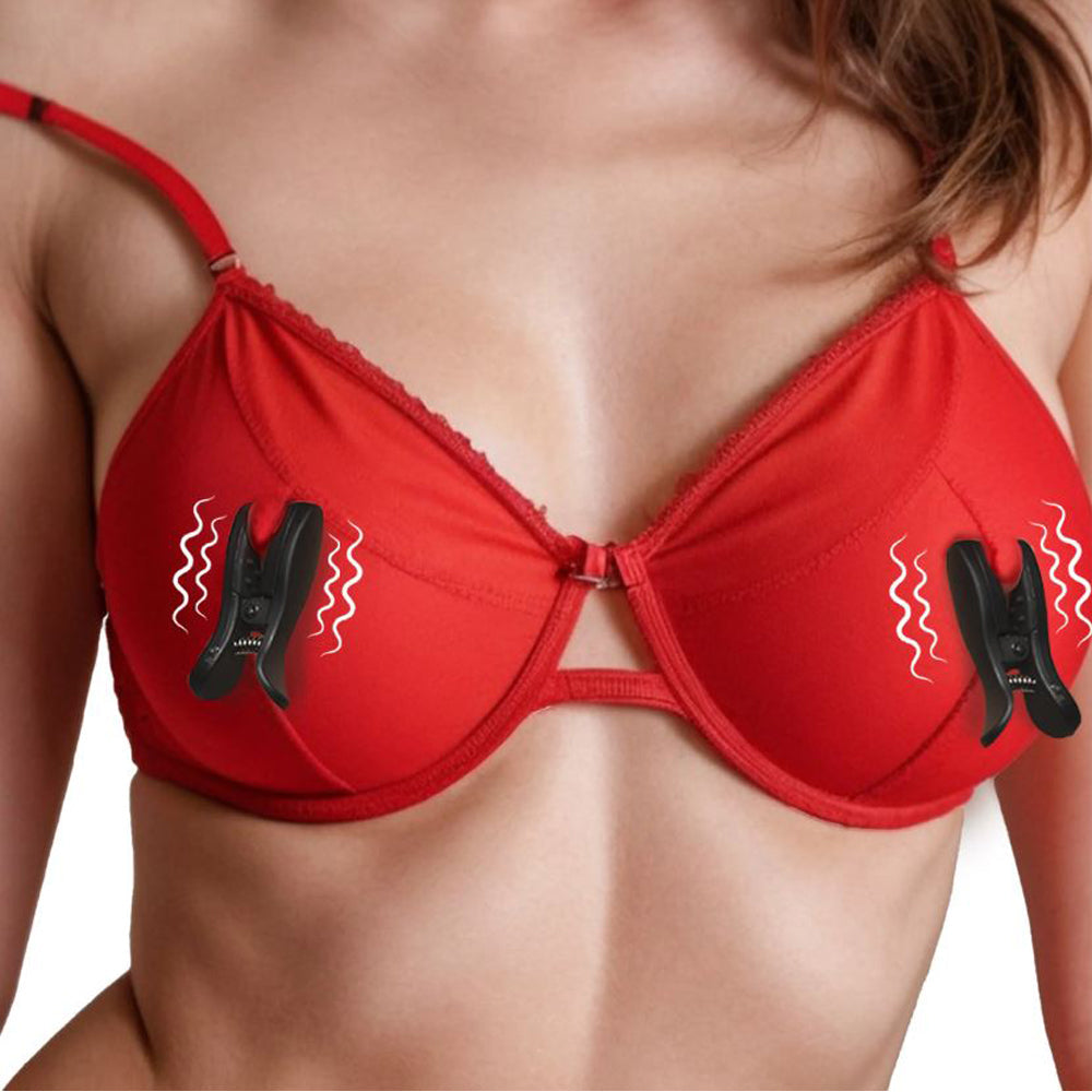 Dark Grip Vibrating Nipple Clamps XR LLC