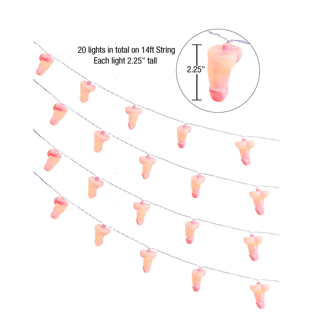 Penis Party - 20 Bistro String Lights Little Genie Productions