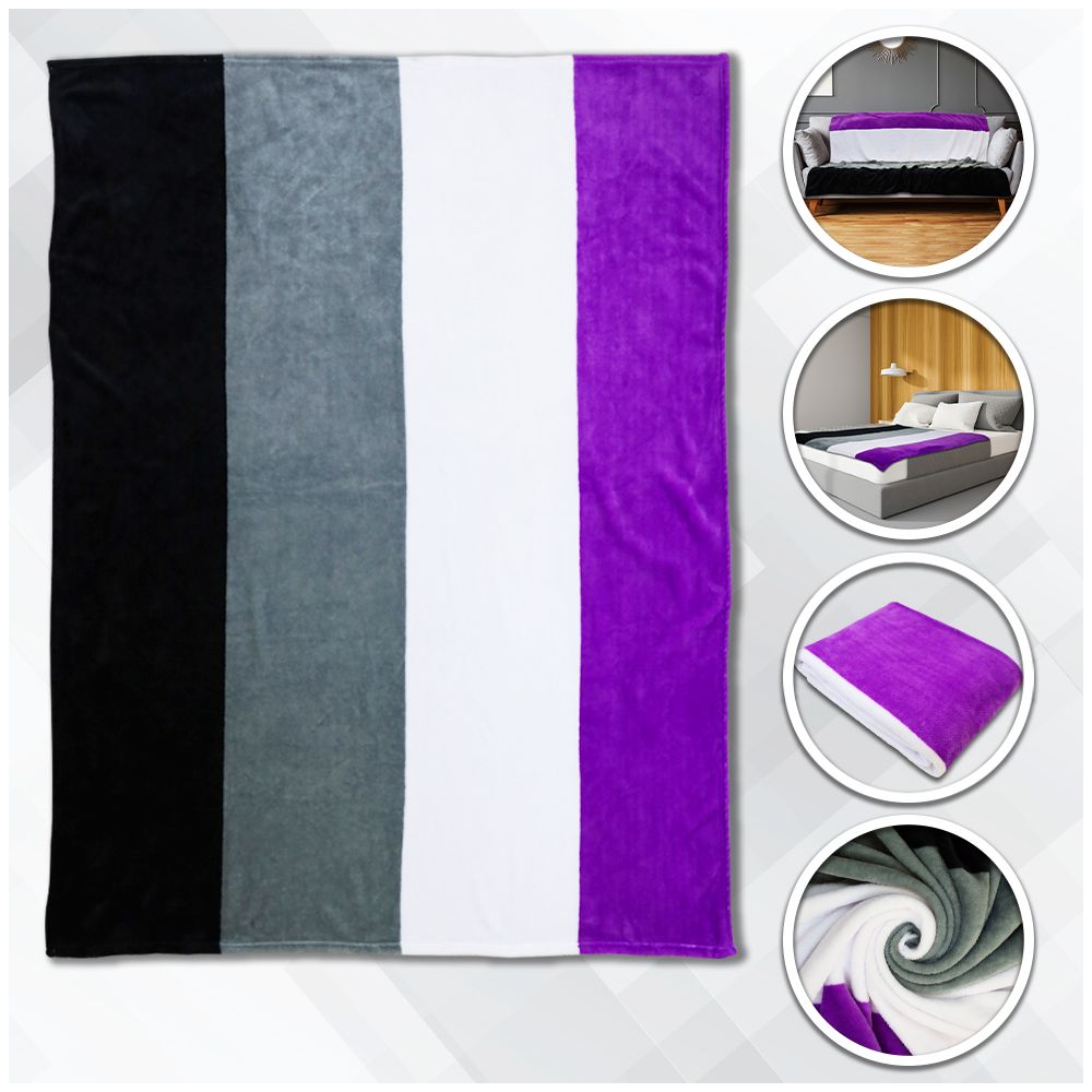 Asexual Polar Fleece Blanket 50" x 60" Flags Importer
