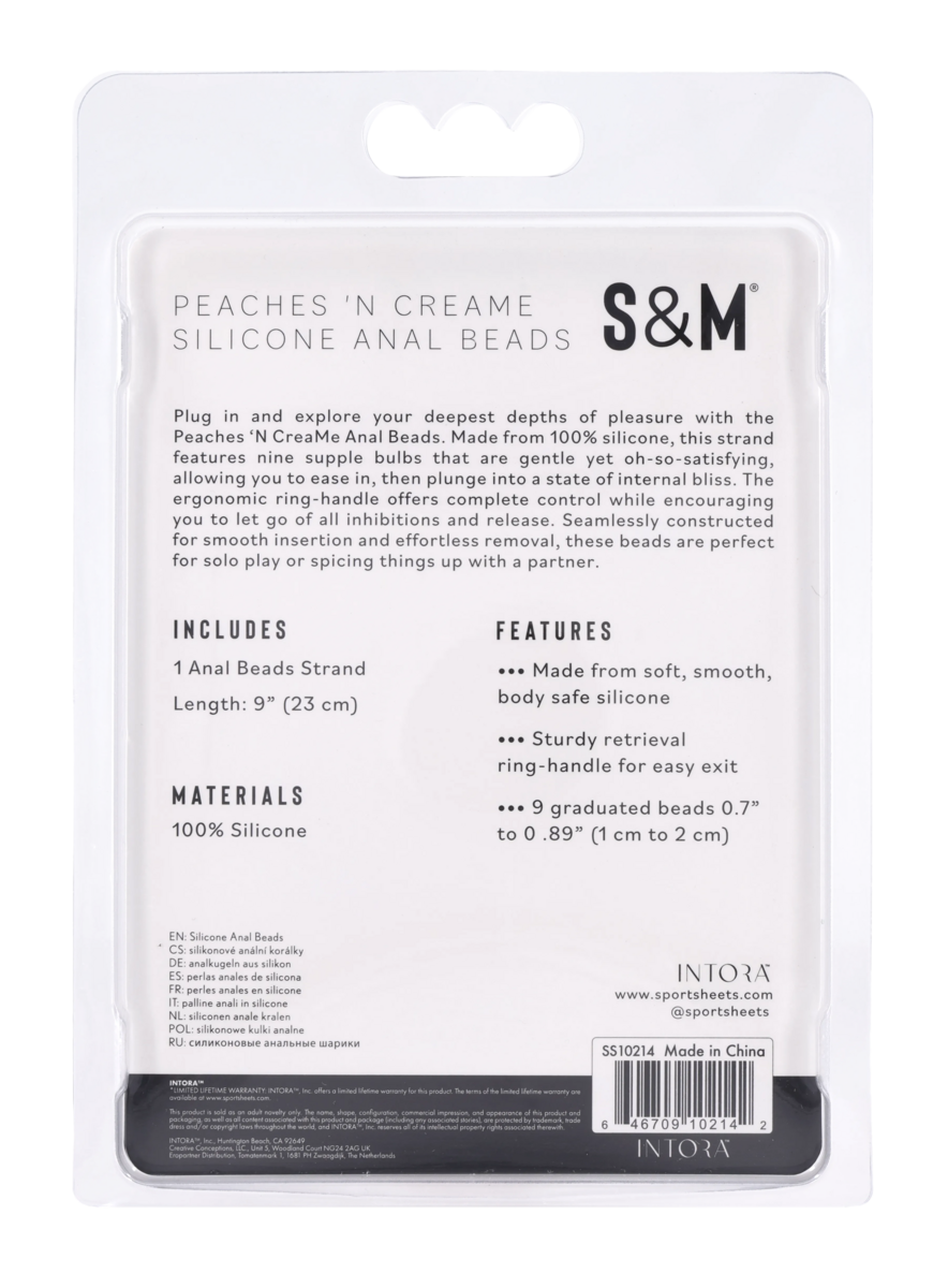 Peaches 'n CreaMe Silicone Anal Beads