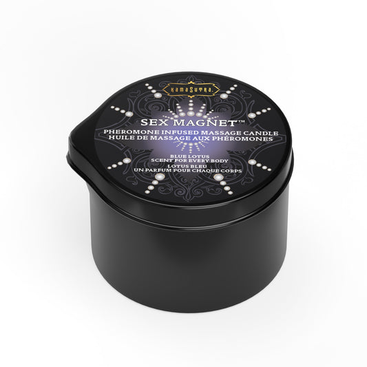 Sex Magnet Pheromone - Blue Lotus Massage Candle (with pour spout)   2 oz/59 g