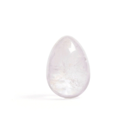 Clear Quartz - Medium Yoni Egg - Non-Drilled