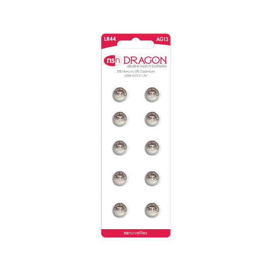 Dragon 10 pk Alkaline LR44/AG13