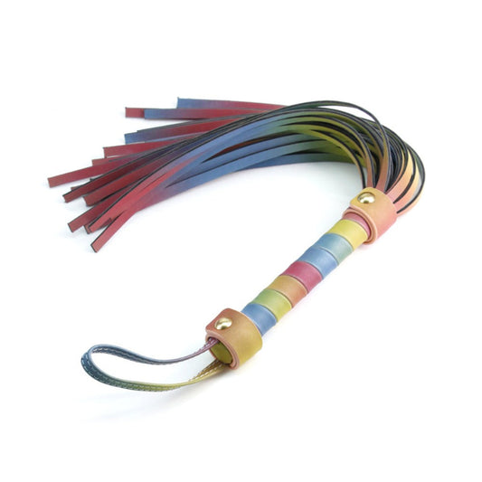 Spectra Bondage Flogger - Rainbow *