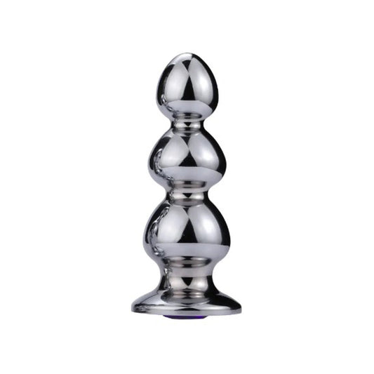 Extreme Anal Triple Bead w/ Onyx jewel