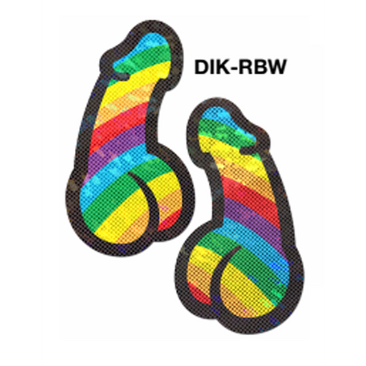 Rainbow Pride Dick - Nipple Pasties