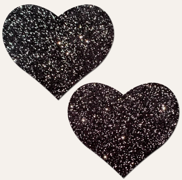 Pastease Heart Sparkle Black Pastease Pasties