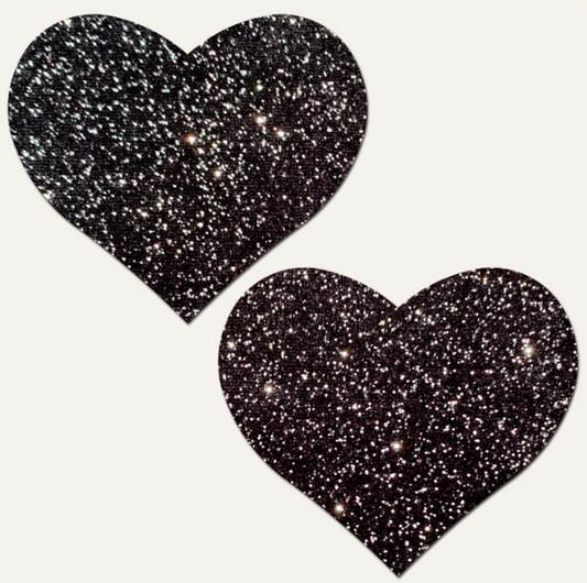 Pastease Heart Sparkle Black Pastease Pasties