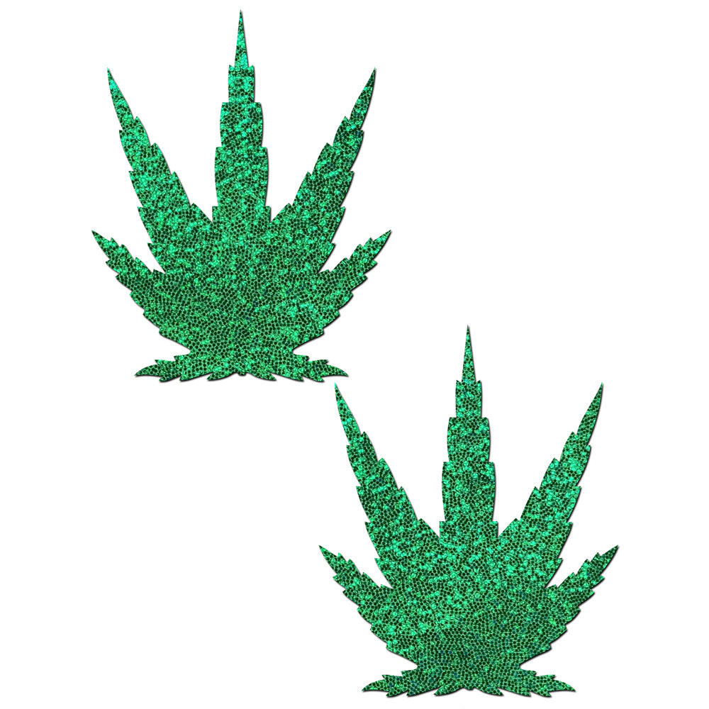 Pot Leaves Pastease - Glittering Green * Pastease Pasties