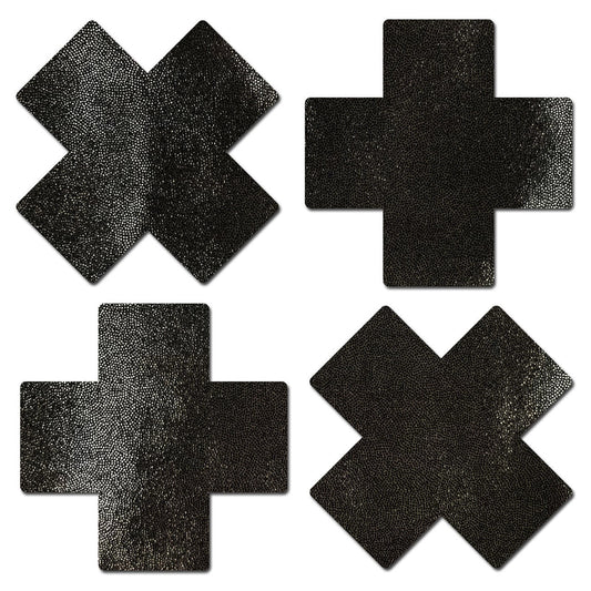 Petite + x: 2 pairs of Small Liquid Blk Pastease Pasties