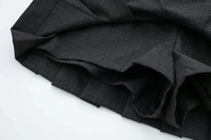 Sexy High-Waist Pleated Mini Skirt