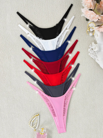 7-Piece Sexy Thong Set – Low-Rise G-Strings for Ultimate Comfort
