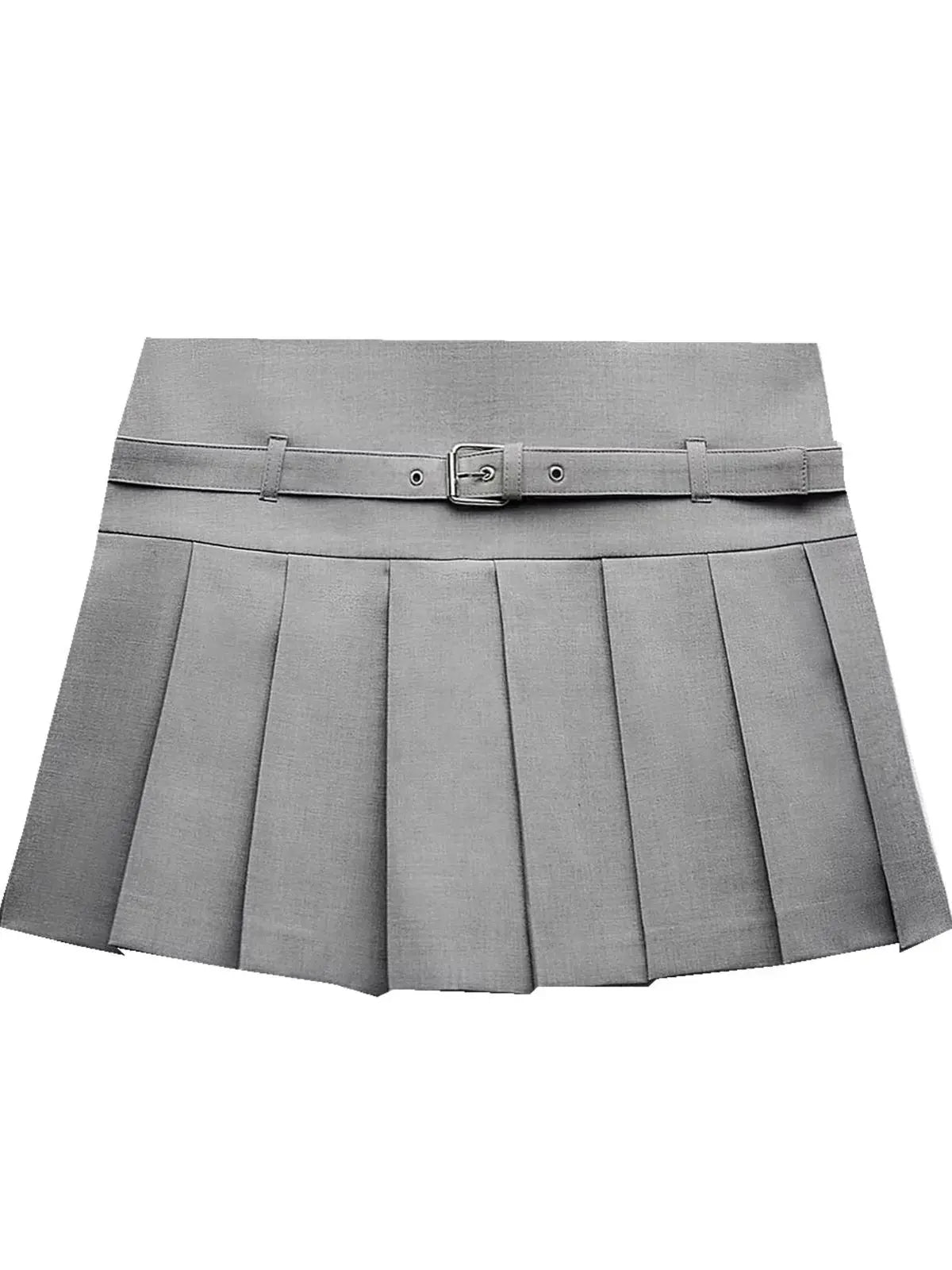 Sexy High-Waist Pleated Mini Skirt