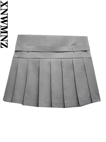 Sexy High-Waist Pleated Mini Skirt
