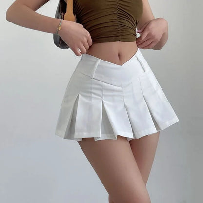 Harajuku Hottie Preppy Pulse High Waist A-Line Sexy Mini Skirt