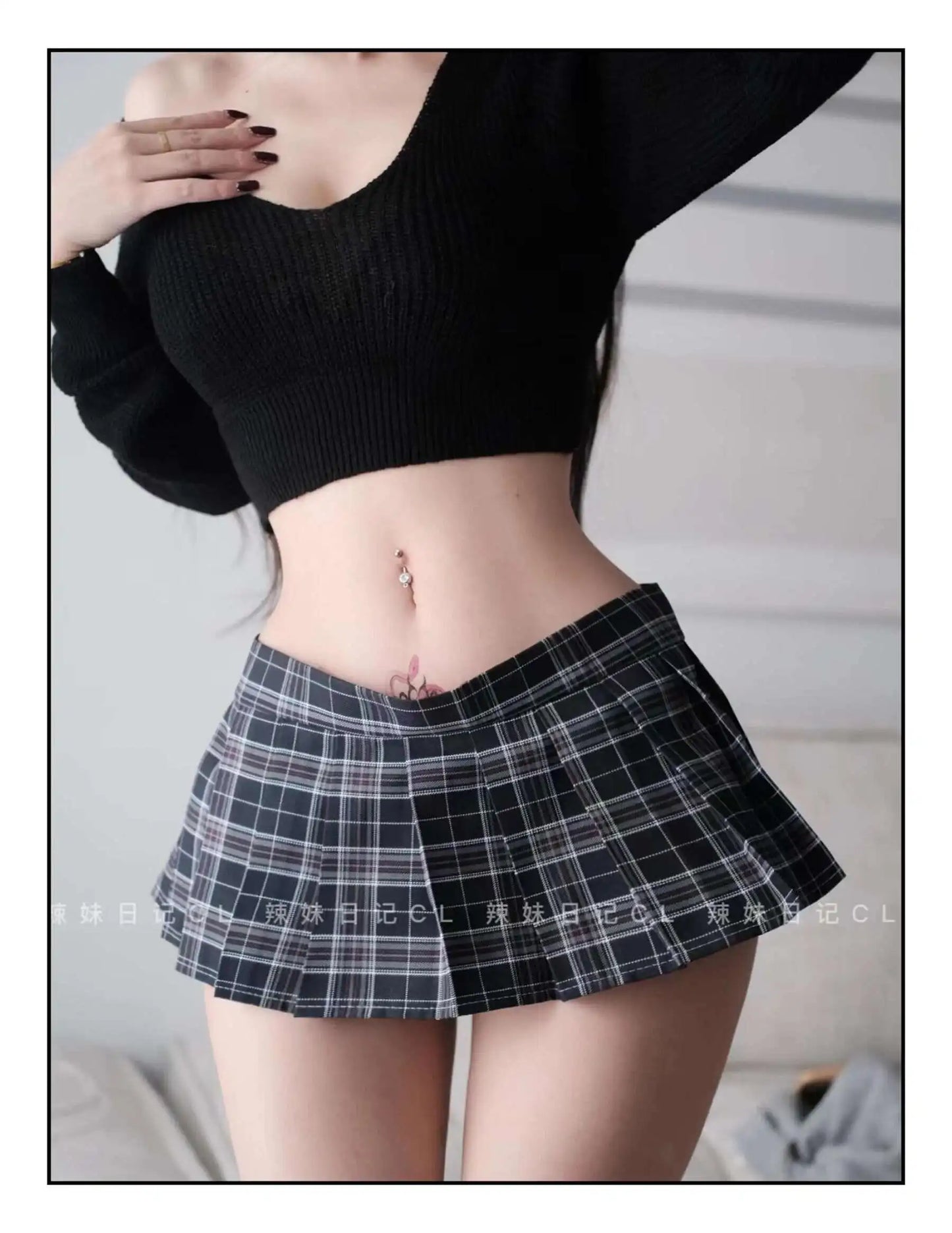 Seductive Schoolgirl Pleated Skirt