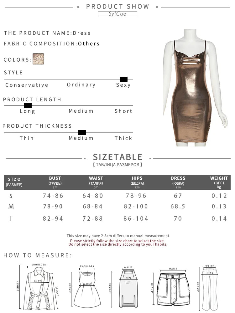 Golden Hour Metallic Bodycon Mini Dress