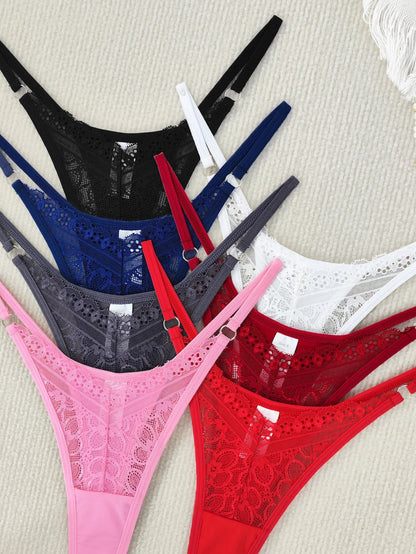 7-Piece Sexy Thong Set – Low-Rise G-Strings for Ultimate Comfort