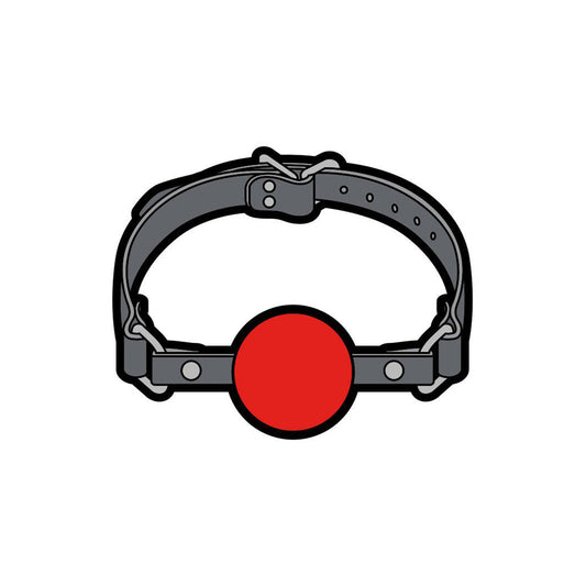 Enamel Pin: Ball Gag Large *