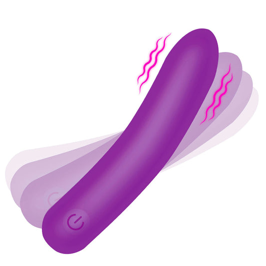 Tapered Flexible Silicone Bullet - Purple