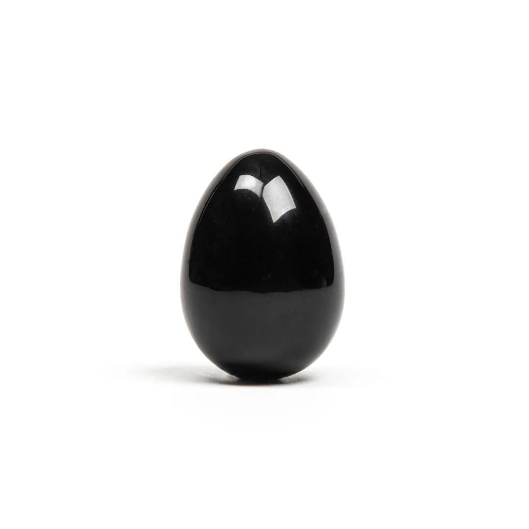 Black Obsidian - Yoni Egg - Non-Drilled