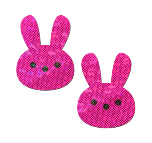 Glittery Pink Marshmallow Easter Bunny* Pastease Pasties