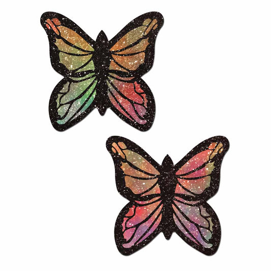 Monarch Butterfly Pastie Glitter Rainbow Pastease Pasties