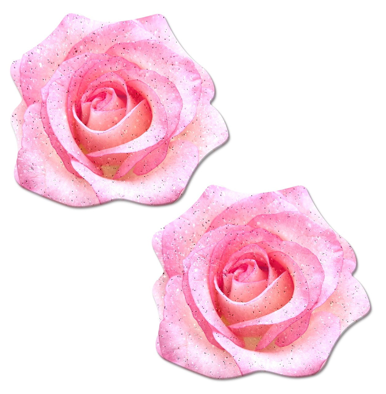 Glitter Velvet Blooming Rose - Pink Pastease Pasties